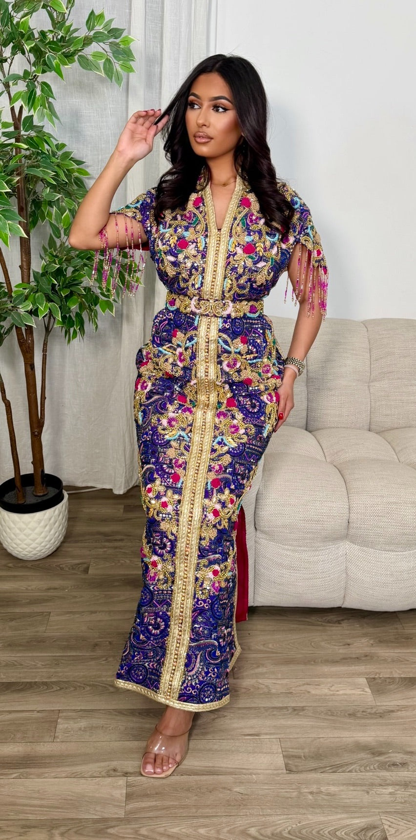 Caftan sarre précommande mis long